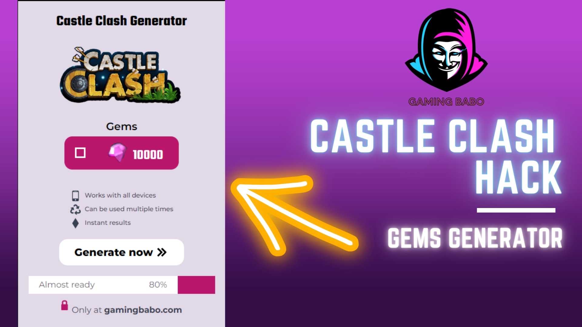 cheat castle clash online