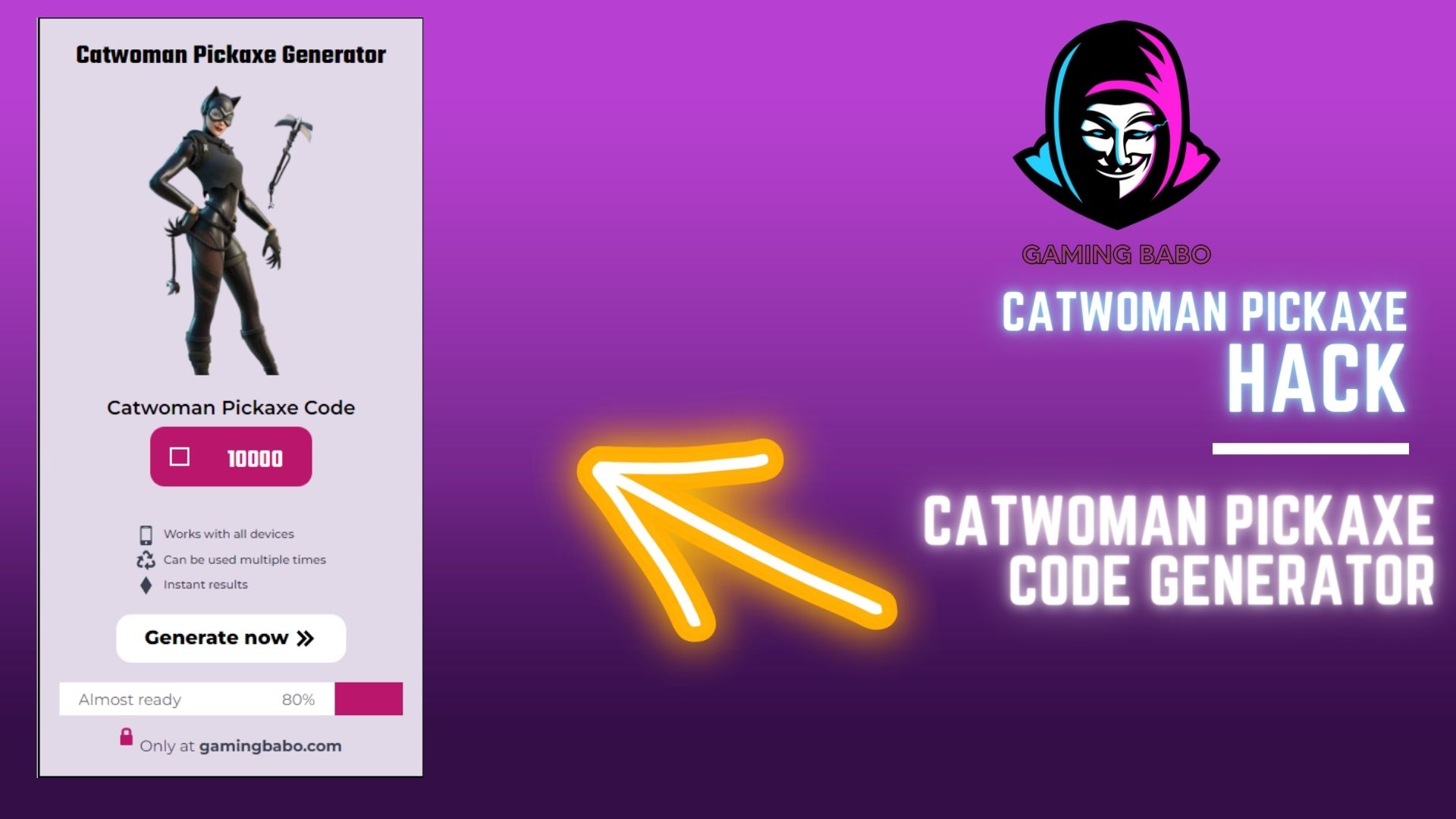 catwoman pickaxe code free