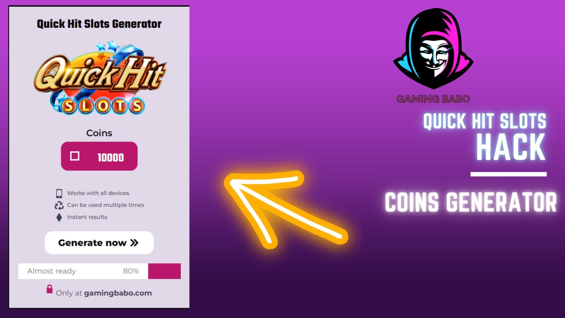 Free unlimited coins for Quick Hit Slots